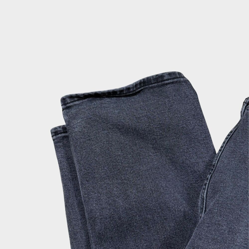 Levi's 514 Straight Fit Mens Jeans 38x32 Black Charcoal Gray Faded Denim - Picture 5 of 8